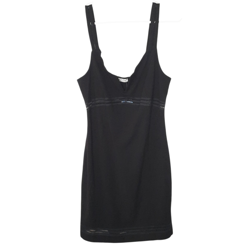 Free People Intimately Free Mini Dress Black Bodycon Sleeveless Womens Size M